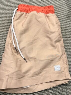 AllFenix Tan Orange Swim Shorts Drawstring Austrilian Made Boys XL